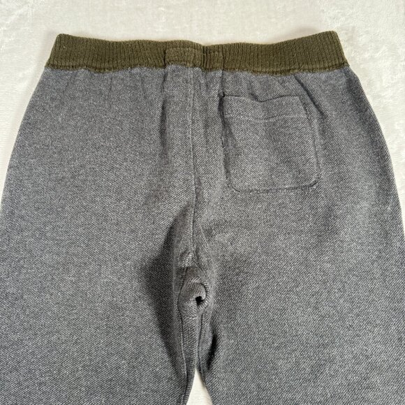 Abercrombie and Fitch Jogger Men Size M Gray Sweatpants Snap Closure 100% Cotton - Picture 11 of 12